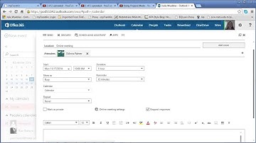 Schedule a Meeting Using Office 365 - Lync