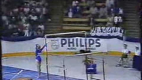 Lori Strong Uneven Bars 1987 Canadian Championships