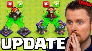 NEW MERGED DEFENSES in the TOWN HALL 16 UPDATE (Clash of Clans)