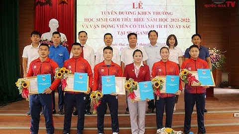 Huyện Quốc Oai: Khen thưởng các VĐV đạt thành tích cao tại Seagame 31