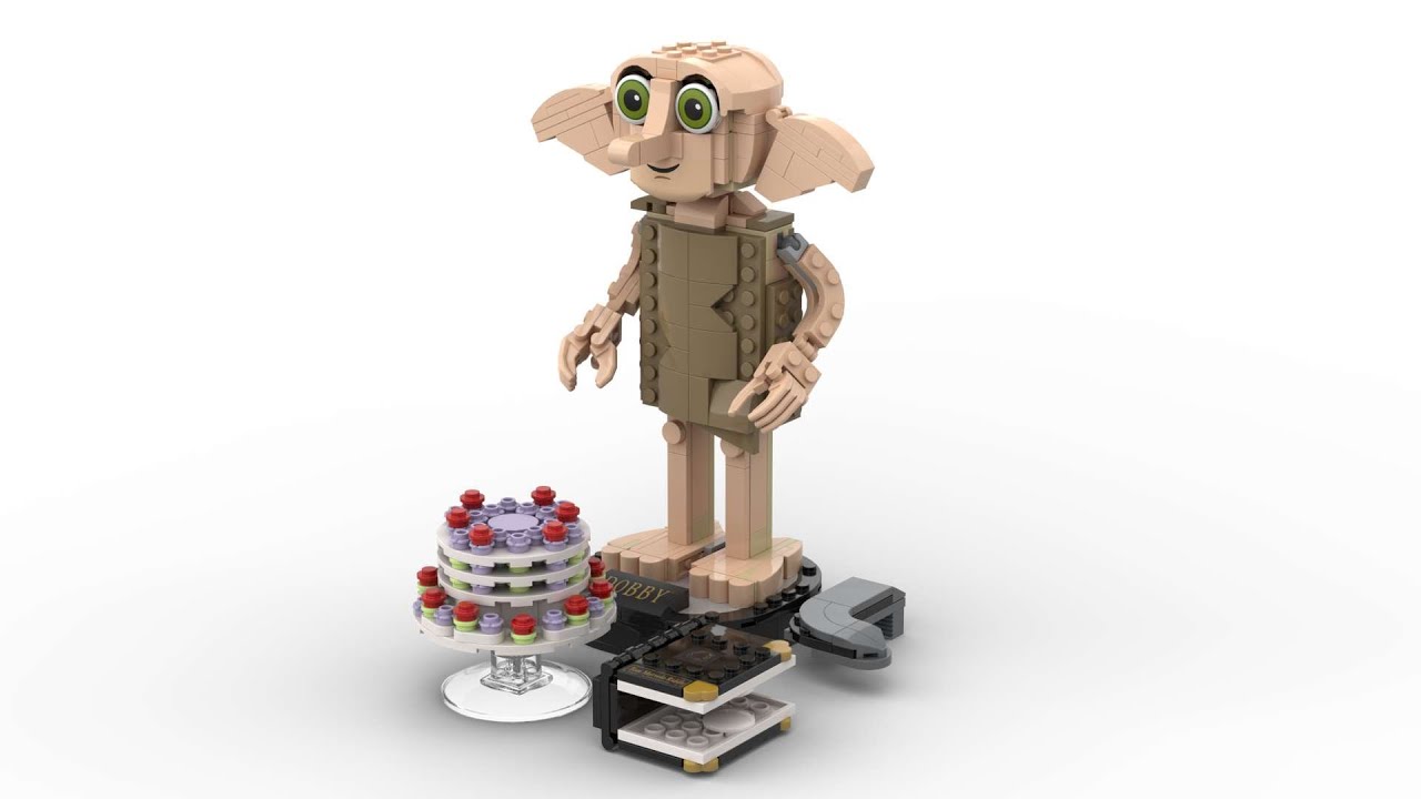 Lego 76421 Dobby the House-Elf Speed Build Studio Bricklink LDD by PLegoBB