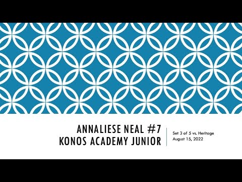 Konos Academy vs. Heritage (Set 3 of 5)