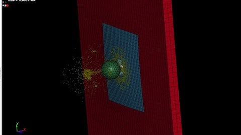 Ansys LS-Dyna Quick Example - Define_Adaptive_Solid_to_SPH Debris simulation