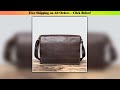 Natural Top Layer Cowhide Men's Shoulder Bag Business Office Men's Bag Large Capacity 15 Inches