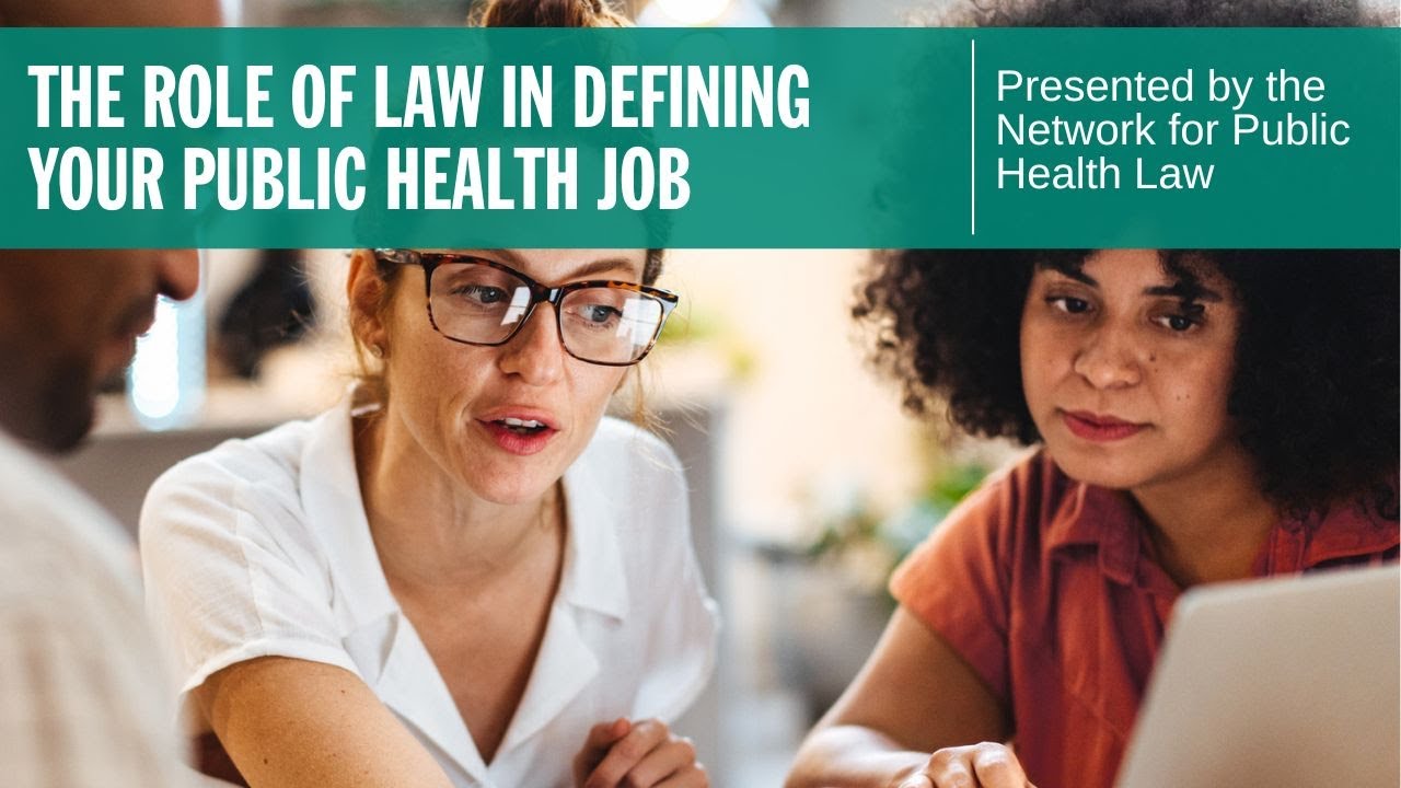 The Role of Law in Public Health Jobs