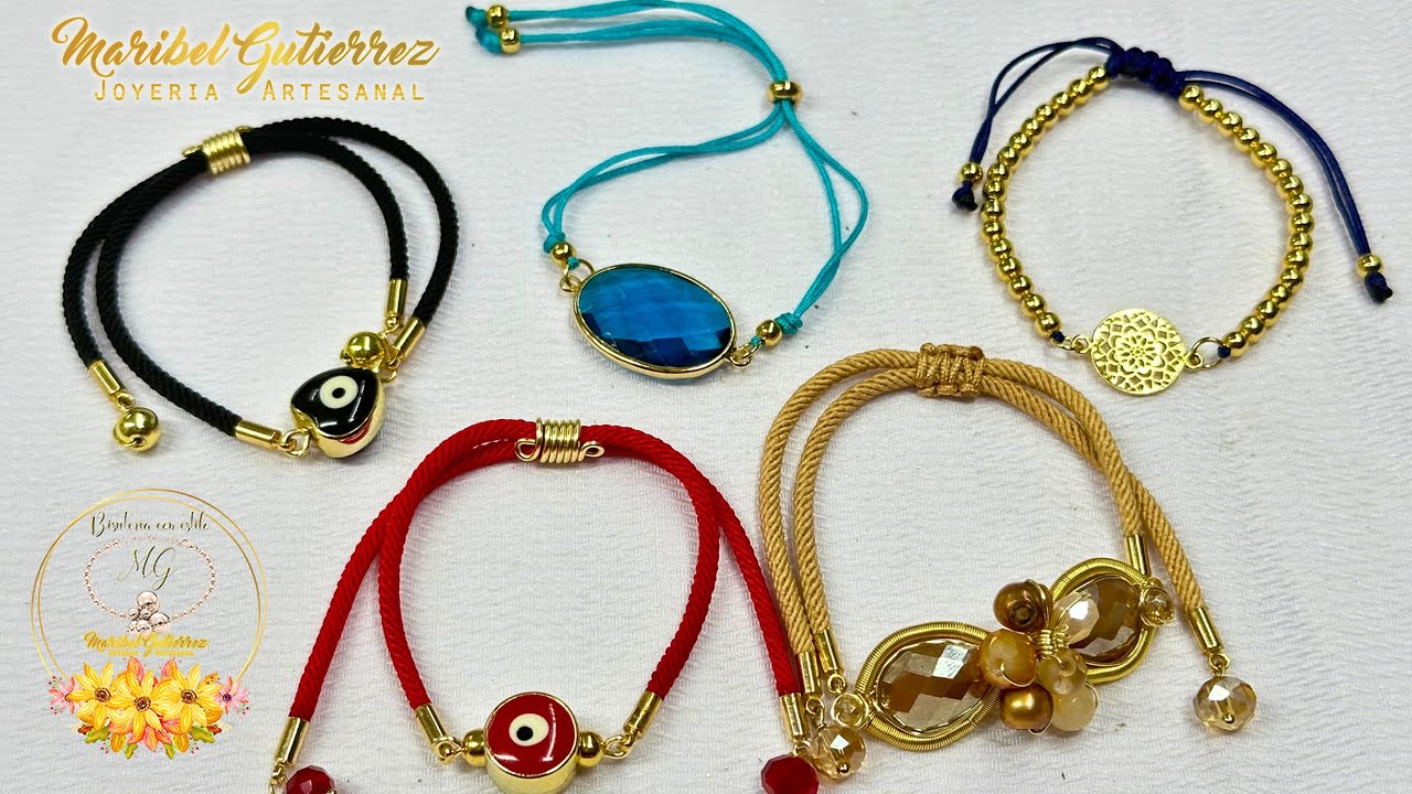 PULSERA DE HILO CON AJUSTADORES Y CONECTORES | Pulsera de Hilo