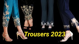 2023 Best Embroidery capri/Trousers||Trousers idaes