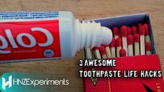 3 AWESOME TOOTHPASTE LIFE HACKS