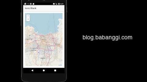 Ionic3 Offline Map (Open Street Map / Leaflet)