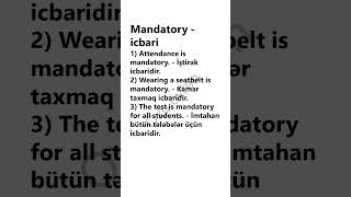 ingilis azərbaycan lüğət 1506, #shorts