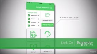 mySchneider Electrician app: How to create a project screenshot 2