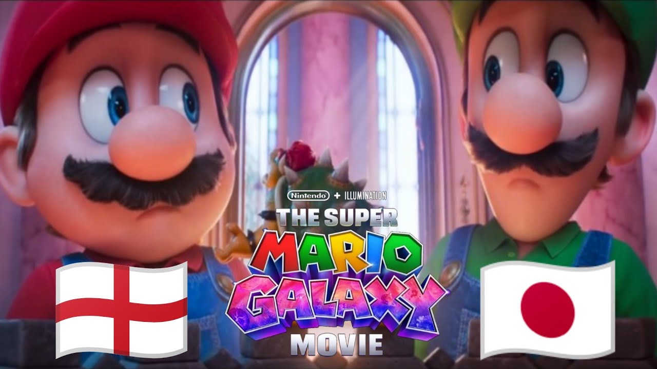 Super Mario Galaxy Movie Trailer "It's Trash" (English 🇺🇸 VS Japanese 🇯🇵)