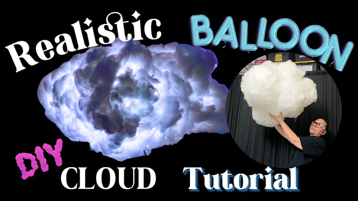 How to make Organic Balloon Cloud Tutorial Tutorial -  Realistic with Lighting - Easy DIY
