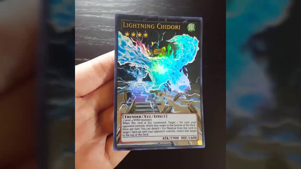 Yu-Gi-Oh Lightning Chidori Extended Full Art Card - YouTube