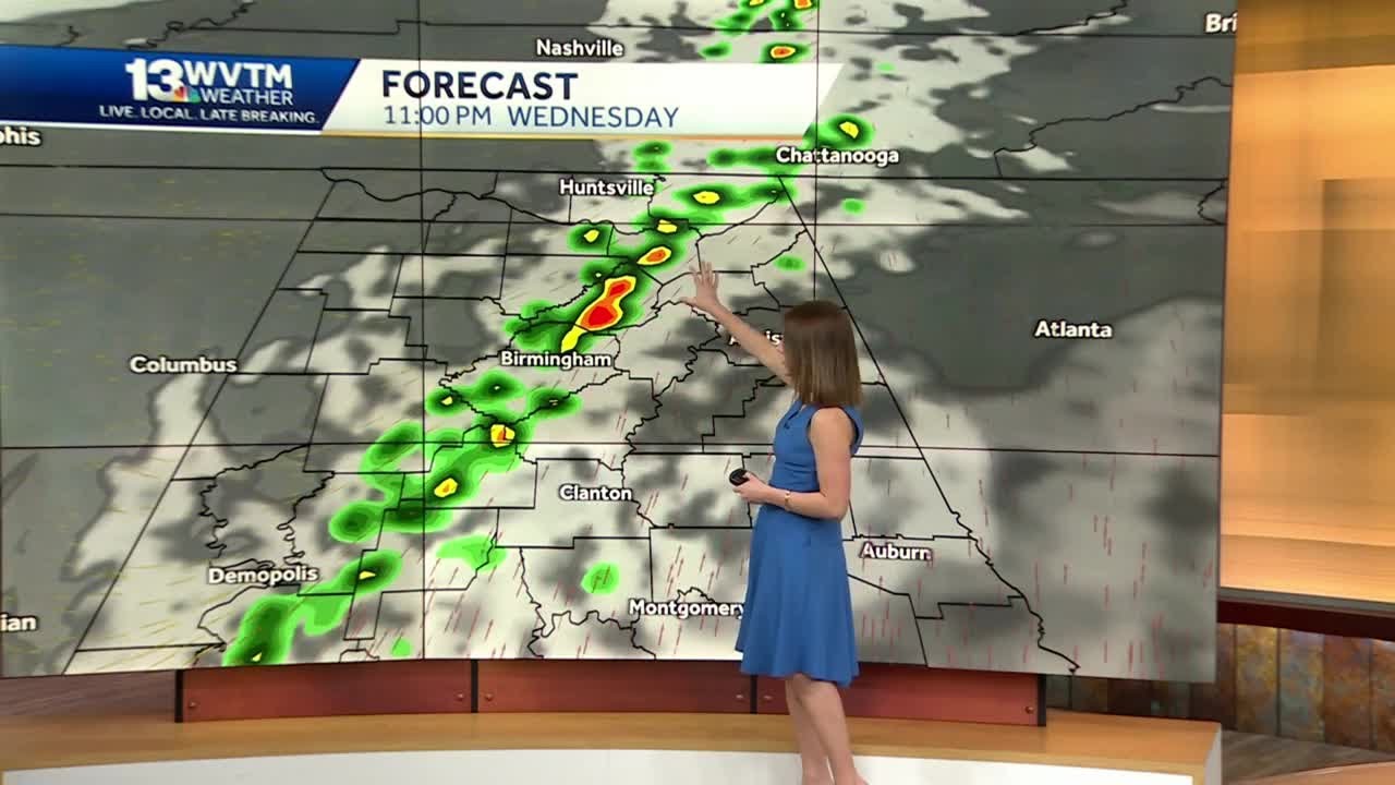 Cool mornings, warm afternoons and some storms in Alabama's 7-day forecast.