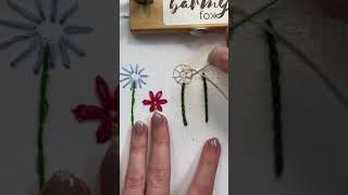 Basic Embroidery Stitches: woven wagon wheel