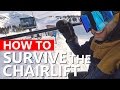 How To Survive the Chairlift - Beginner Snowboarding