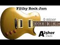 Filthy Rock in G minor | Guitar Jam Track