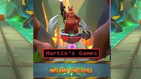 Inferno Dingodile Boss Fight - Crash on the Run (Crash Bandicoot iPhone Mobile Gameplay)