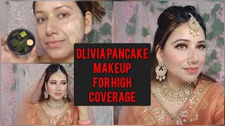 Olivia pancake for high coverage, Olivia pancake से  करेंHigh coverage मेकअप #pancakmakeup #pancake