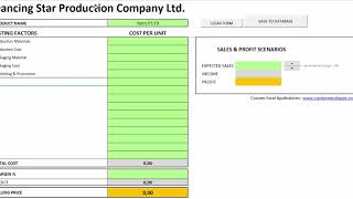 Product Costing and Pricing with Excel VBA screenshot 3