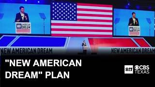Texas Democratic candidate for U.S. Senate James Talarico unveils New American Dream plan