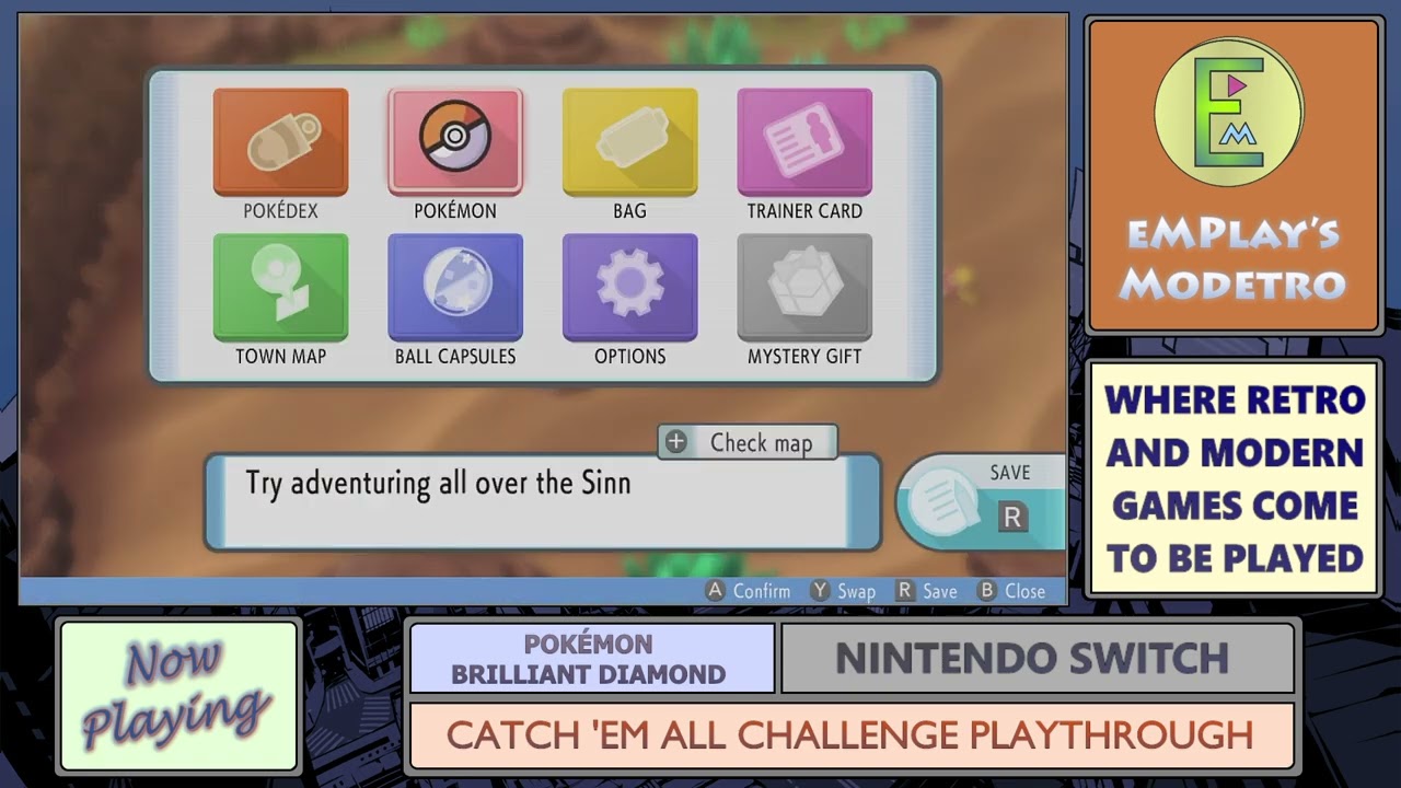 Pokémon Brilliant Diamond - Catch 'Em All Run - 