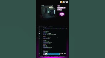 How to Create 3D futuristic room design using HTML CSS & JavaScript #3DDesign #FuturisticRoom