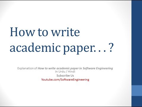 Academic paper writing Urdu / Hindi