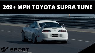 Gran Turismo Sport | 269+ MPH Toyota Supra RZ | Top Speed Tune #7