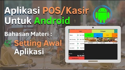 Aplikasi Kasir Android Offline || Setting Awal