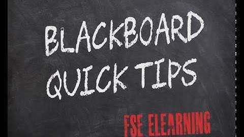 Quick Tips Video: How to set up Grade Centre weighted column settings
