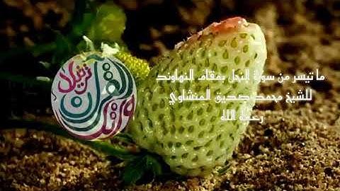 ما تيسر من سورة النحل للشيخ محمد صديق المنشاوي || مقام النهاوند