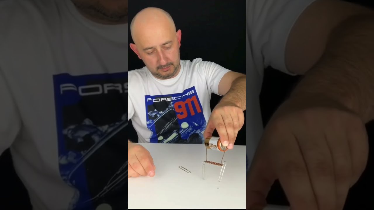 How to make a from a nail, battery and wire Shorts Experiments
