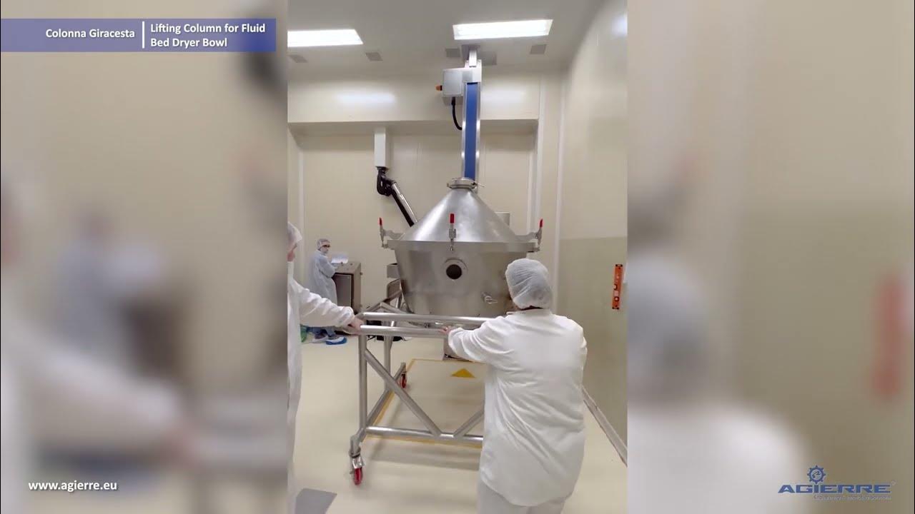 Lifting Column for Fluid Bed Dryer Bowl AGIERRE YouTube