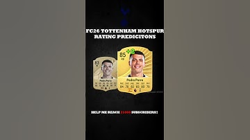 FIFA 26 | TOTTENHAM HOTSPUR PLAYER RATINGS IN FC 26! 😱🔥 #eafc #tottenham #spurs #son #werner #kane