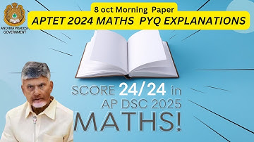 APTET2024 MATHS PYQ|APDSC 2025 MATHS IMP BITS#APDSC#APTET#APDSC