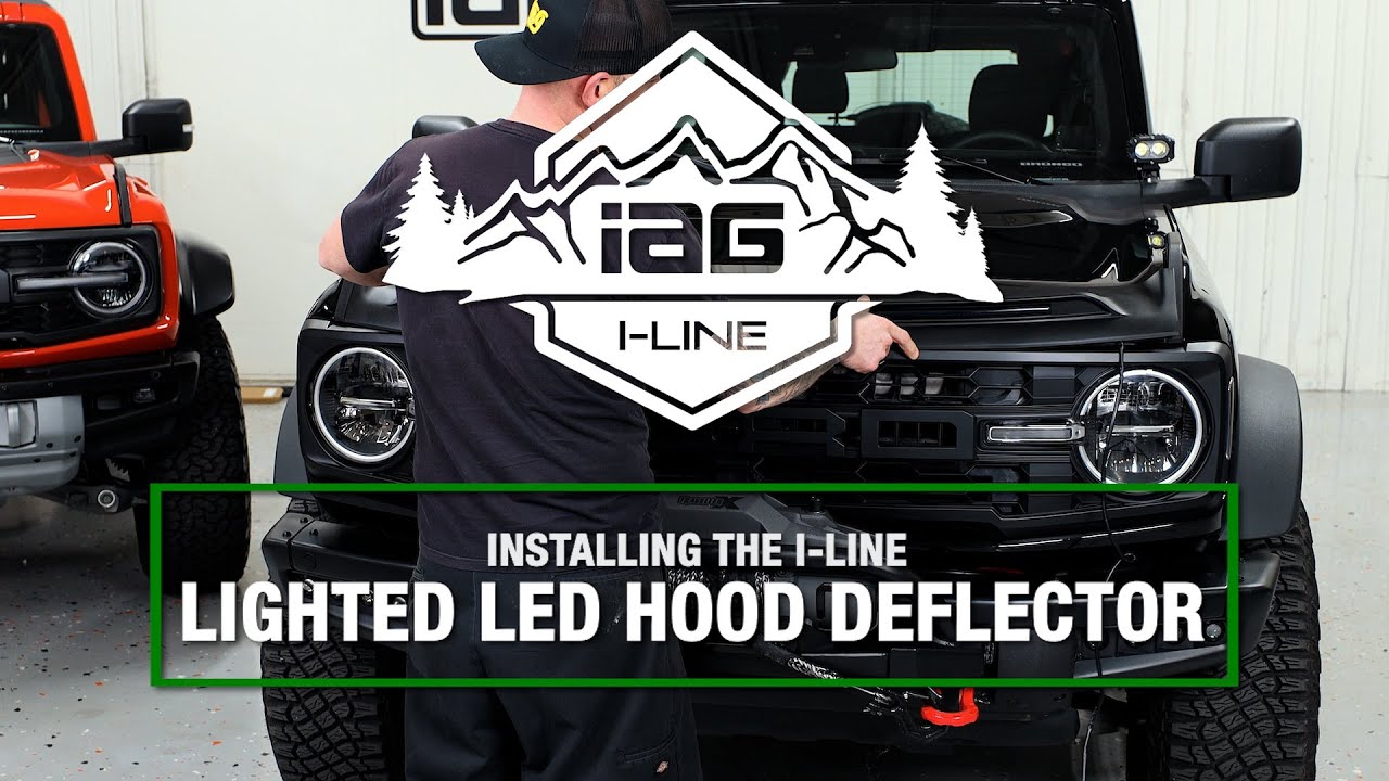 IAG ILine Lighted LED Hood Deflector Install YouTube