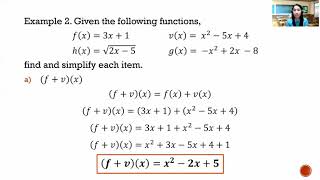 GENERAL MATH TOPIC 3: Operations on Functions (Part I)