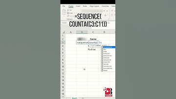 How to Automatically  Number Rows Using Sequence Formula in Excel!