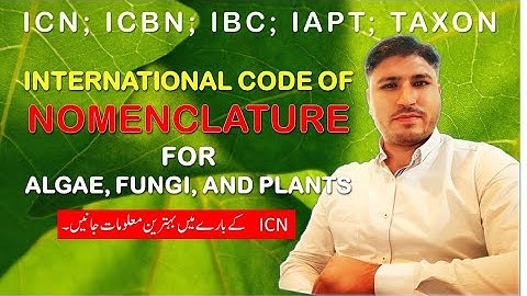 ICN | International Code of Nomenclature for Algae, Fungi and Plants: a short guide (Urdu हिंदी