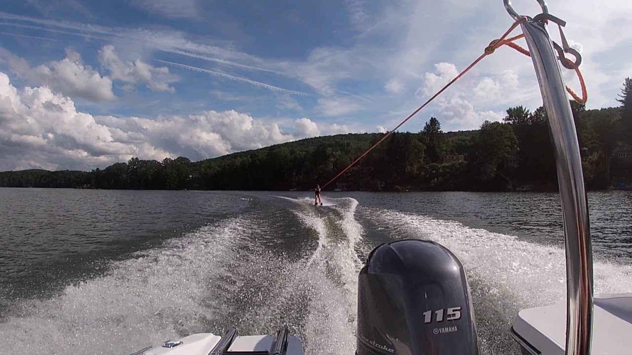 Lizzy waterskiing at Goodyear Lake YouTube