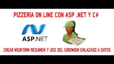 CREAR WEBFORM DE RESUMEN - PIZZERIA ON LINE CON ASP .NET Y C# - VIDEO 12/15