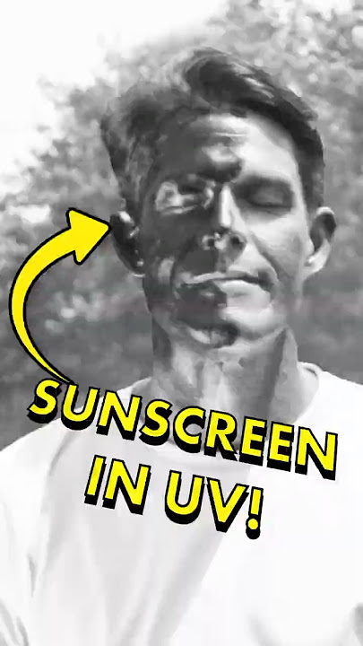 Why sunscreen looks so WEIRD in UV