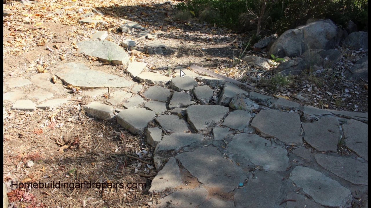 Problems Using Recycled Concrete for Stairs and Walkways