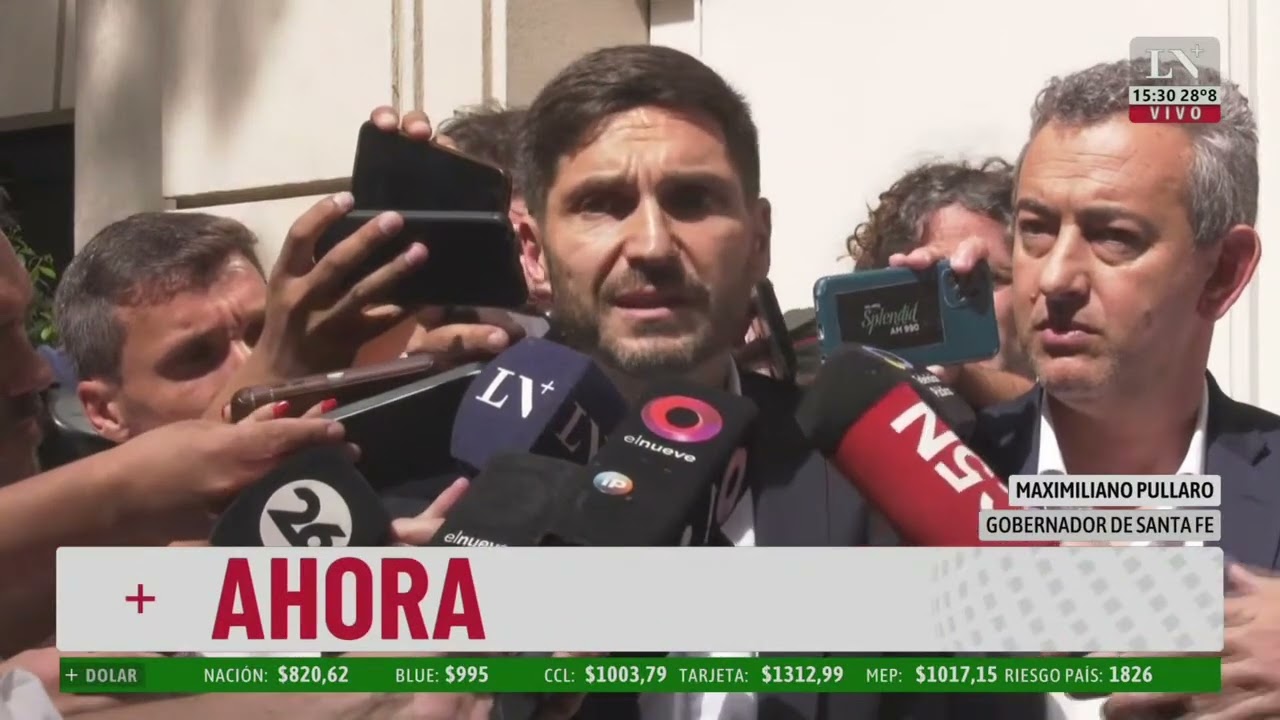 Maximiliano Pullaro tras las amenazas narco: 