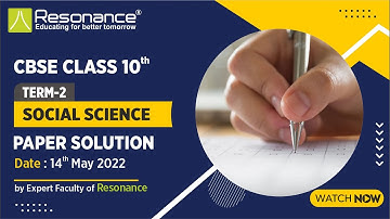 Class 10 term 2 CBSE Board Social Science Paper Solution with Answer Key।14th May 2022