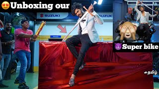 🙈Unboxing our new 😈Superbike🔥 with big k*ife🔪 | Hayabusa |  Ducati | TTF | Tamil |Surprise😘