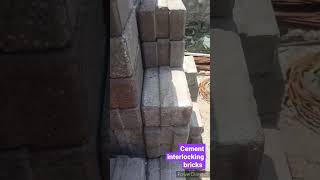 CEMENT INTERLOCKING BRICKS #shortvideo #viral #youtubeshorts #shorts