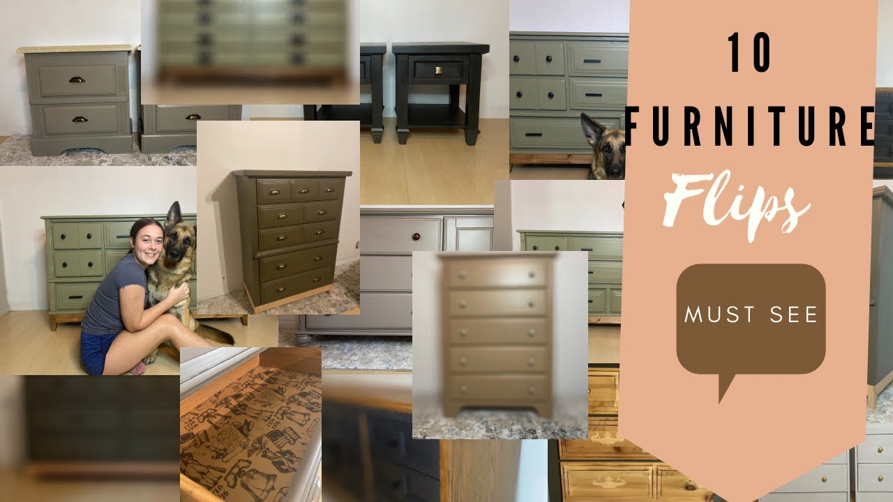 10 Thrifted Furniture Flips/ Beautiful Trash to Treasure Furniture